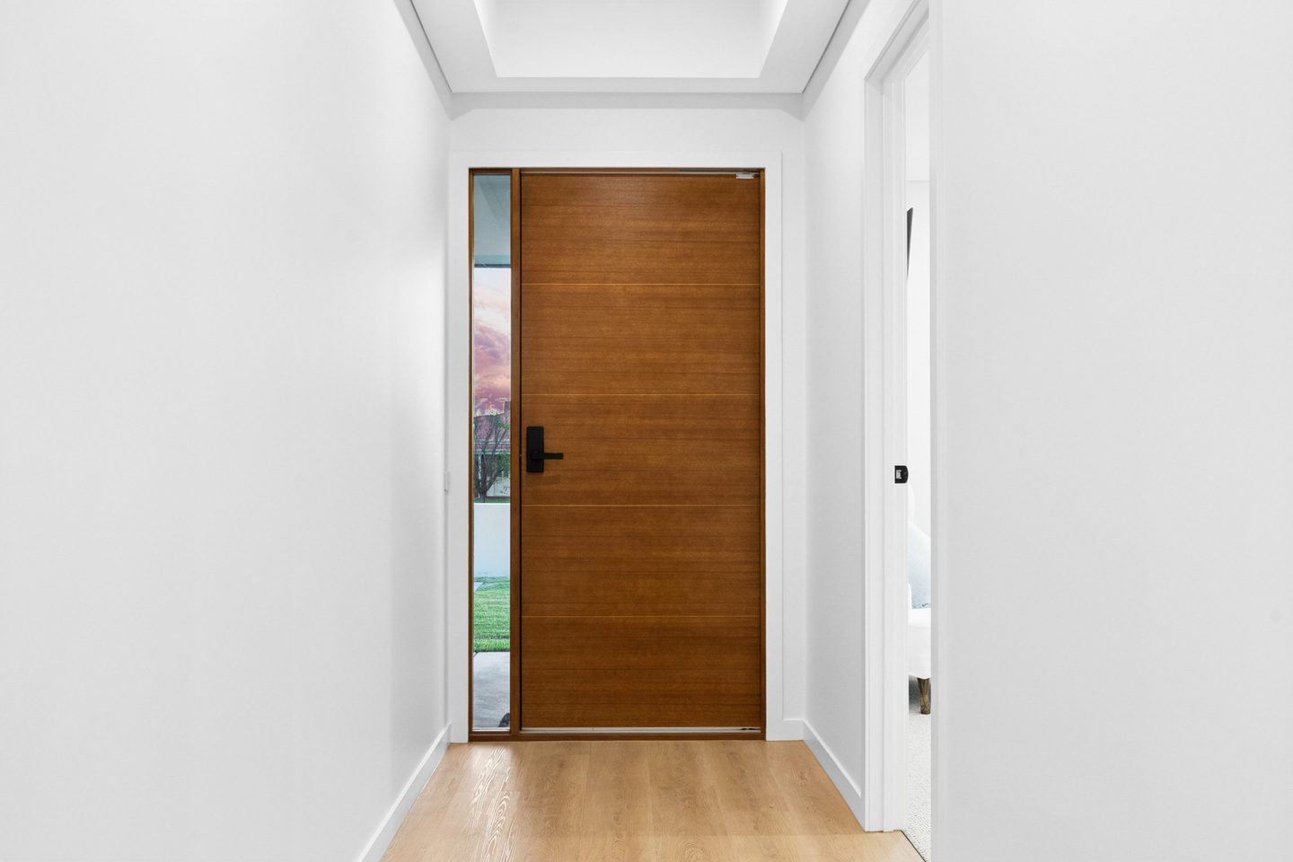 The entrance door