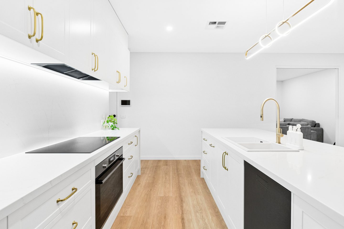Kitchen preparation and cooking spaces