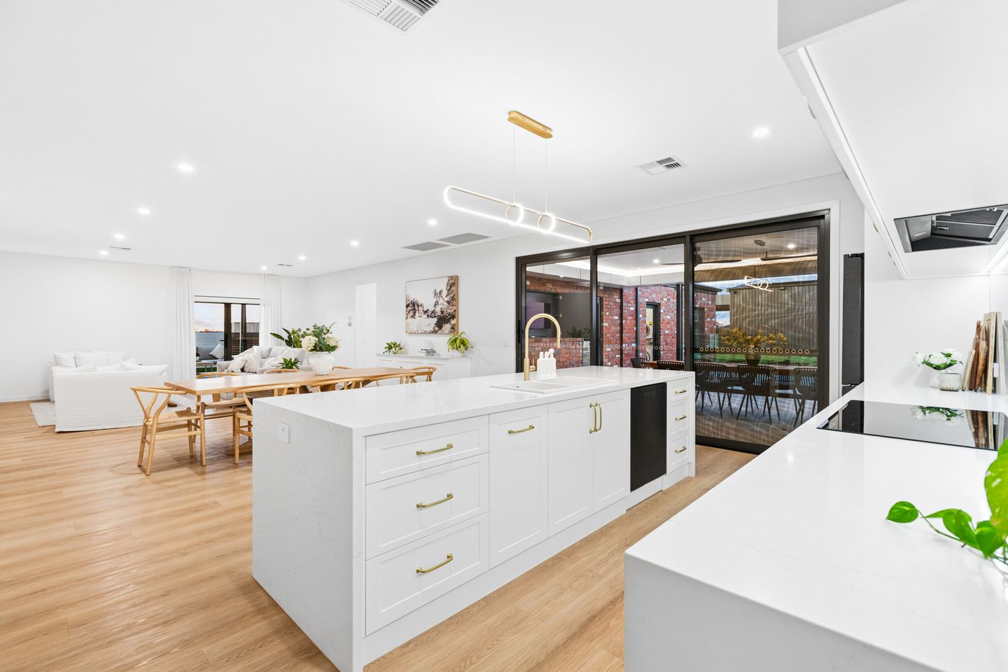 The kitchen, dining and alfresco connection