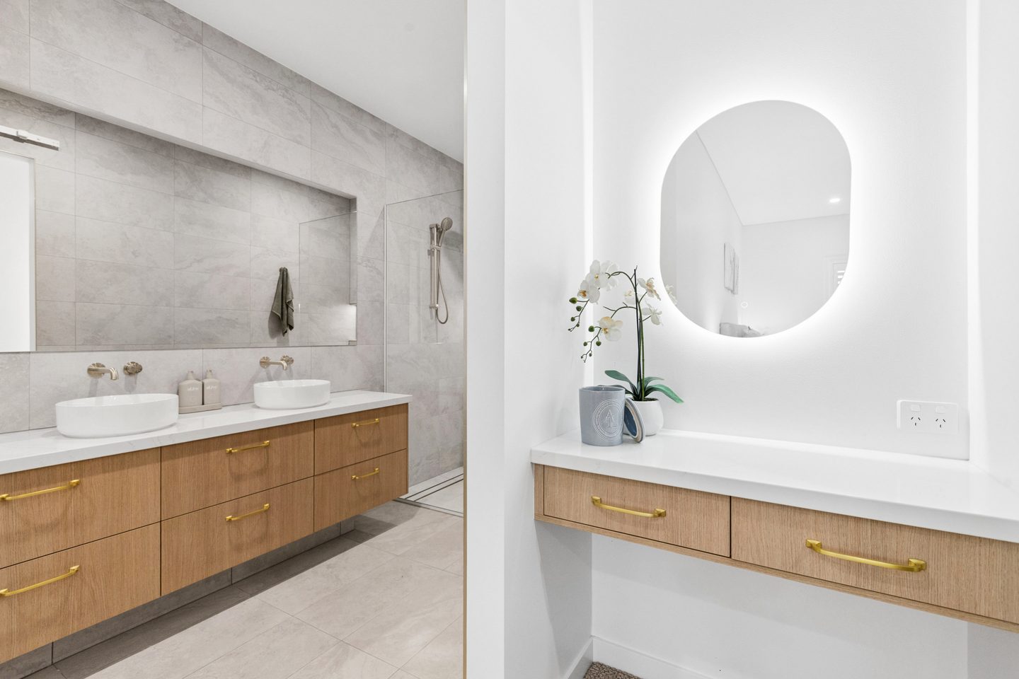 The ensuite and dressing area